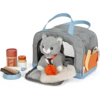 Small Foot by Legler Small Foot Plush Cat Care Set Animals Pastel jouet en peluche 2y+ 1 pcs