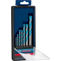 Bosch Powertools Expert Cyl-9 Multiconstruction Robustline 4/5/6/8/10/12 Mm Multi-material Drill 7 Units Argenté