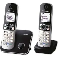 Panasonic KX-TG6812GB schwarz Duo (KX-TG6812GB)