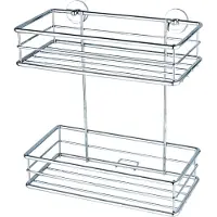 TESA Panier de douche BAATH+ avec solution adhésive sans perçage (27.60 x 25 x 12.50 cm)