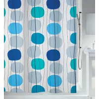 Spirella Rideau de douche Polyester MOBILE 180x200cm Bleu