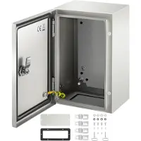Vevor – boîtier électrique en acier, boîtier électrique 30 x 20 x 15 cm, en acier au carbone IP65