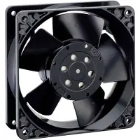 EBM PAPST Ventilateur axial EBM 4656X 230 V/AC 146 m³/h (L x l x H) 119 x 119 x 38 mm (119 mm, 1x), Ventilateur PC, Noir