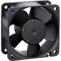 EBM PAPST EBM 614NGHH Ventilateur axial 24 V/DC 54 m³/h (L x l x H) 60 x 60 x 25 mm (60 mm, 1x), Ventilateur PC, Noir