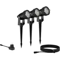 Philips Spot LED d'extérieur Philips Caper IP44 3x 1,5 W 180 lm 2700 K 24 V noir