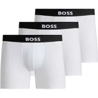 BOSS ONE lot de trois boxers longs en coton stretch