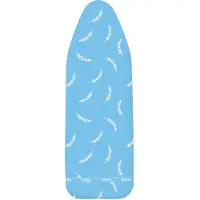 Wenko Housse de table à repasser Air Comfort - grand modèle plume - Longueur 140 cm x 48 cm - Bleu