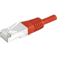 Dymo DEXLAN Cordon patch RJ45 SSTP CAT 6a rouge - 7,50 m