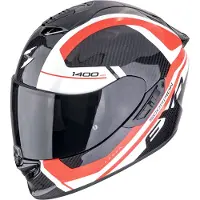 Scorpion EXO-1400 Evo II Carbon Air Enko Noir Blanc Rouge Casque Intégral Taille XL
