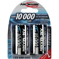 Ansmann - Batterie 2 x D - NiMH - (rechargeable) - 10000 mAh