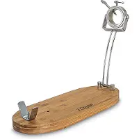 3 Claveles Folding Ham Holder With Rotating Head And Wooden Base Marron 47 x 18.5 x 37 cm