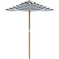 vidaXL Parasol pour enfants avec mât en bois Ø120x140 cm