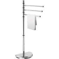 Sapho accessoires - staande handdoekhouder, chroom
