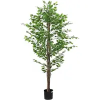 vidaXL Plante artificielle ficus 1260 feuilles 200 cm vert