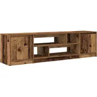 vidaXL Meuble TV vieux bois 188,5x41x50 cm bois d'ingénierie