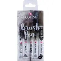 Ecoline Brush Pen set Shadow, 5 couleurs
