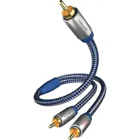 Inakustik Premium Y Subwoofer Cinch To 2x Cinch Cable 2 M Bleu