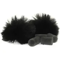Rycote Black Lavalier Windjammer Pair