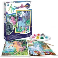 SentoSphere Kit créatif Aquarellum Licornes phosphorescentes
