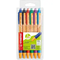 Stabilo Pointball Lot de 6 stylos bille rétractables