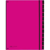 Pagna Trieur Trend , pour format A4, carton, 12 compartiments, rose foncé