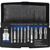 Bgs Jeu de tournevis pour Torx - profil T défectueux - T10/T55 - 11 pcs - 9170