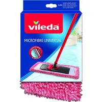 Vileda Housse d'essuyage, Ustensiles de nettoyage, Blanc, Rouge