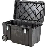 Stanley FATMAX MOBILE MONTAGEBOX 240L, Noir, Aluminium, Plastique, Résistant aux rayures, Résistant aux chocs, Imperméable, 990 mm, 590 mm, 620 mm