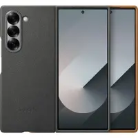 Samsung Galaxy Z Fold 6 Back Cover Similicuir Gris