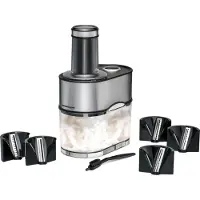 Rommelsbacher Coupe-légumes en spirale 100 W, bac collecteur 2,5 l, 5 lames interchangeables noir-ed EGS 80 GNUDEL