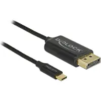 DeLOCK Câble : connecteur USB Type-C vers connecteur DP (DP Alt Mode) 4K 60 Hz, 1 m