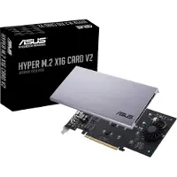 Asus HYPER M.2 X16 CARD V2 - Adaptateur d'interface - M.2 - Slot d'extension vers M.2 - Carte M.2 - PCIe 3.0 x16 (90MC06P0-M0EAY0)