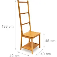 Relaxdays Chaise d'habillage