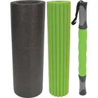 Schildkroet Schildkröt Fitness 3 in 1 Massage Roller Set Black Green Foam 1 pc(s) 960039