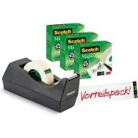 3M 3 rouleaux de ruban adhésif Magic + dérouleur de table, gratuit