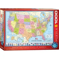 Eurographics Carte des Etats-Unis