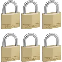 Master Lock 140eursix Padlock 6 Units Doré