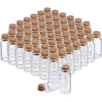 Relaxdays flacons, Bocal de conservation, Transparent