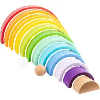 Small Foot Blocs en bois Arc-en-ciel XL