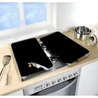 Wenko 53898100, Plaque de protection pour cuisinière, Noir