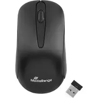 MediaRange MROS209, droite, optique, sans fil RF, 1200 DPI, noir