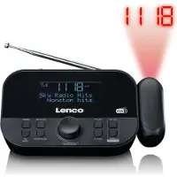 Lenco DAB+, radio-réveil FM avec projection -