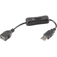 Renkforce Câble d'extension USB 2.0 (1x prise USB 2.0 A (0.25 m, USB 2.0, 2.50 W)