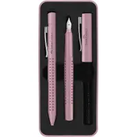 Faber-Castell Set stylo-plume et stylo-bille Grip 2010 - Rose shadows