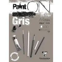 Clairefontaine Paint'ON Bloc artiste Gris A4