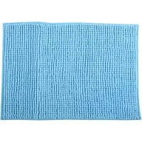MSV Chenille Bath Mat Bleu