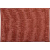 MSV Tapis de bain Microfibre CHENILLE 40x60cm Terracotta