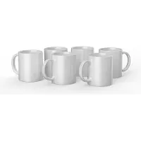 Cricut Mug 350 Millilitres Lot de 6 (Blanc)