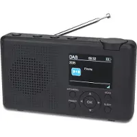 Reflexion TRA23DAB/GR Radio de table DAB+ DAB FM rechargeable Anthracite