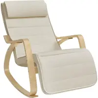 Songmics Fauteuil Jackson | 55 x 80 x 91 cm | Beige